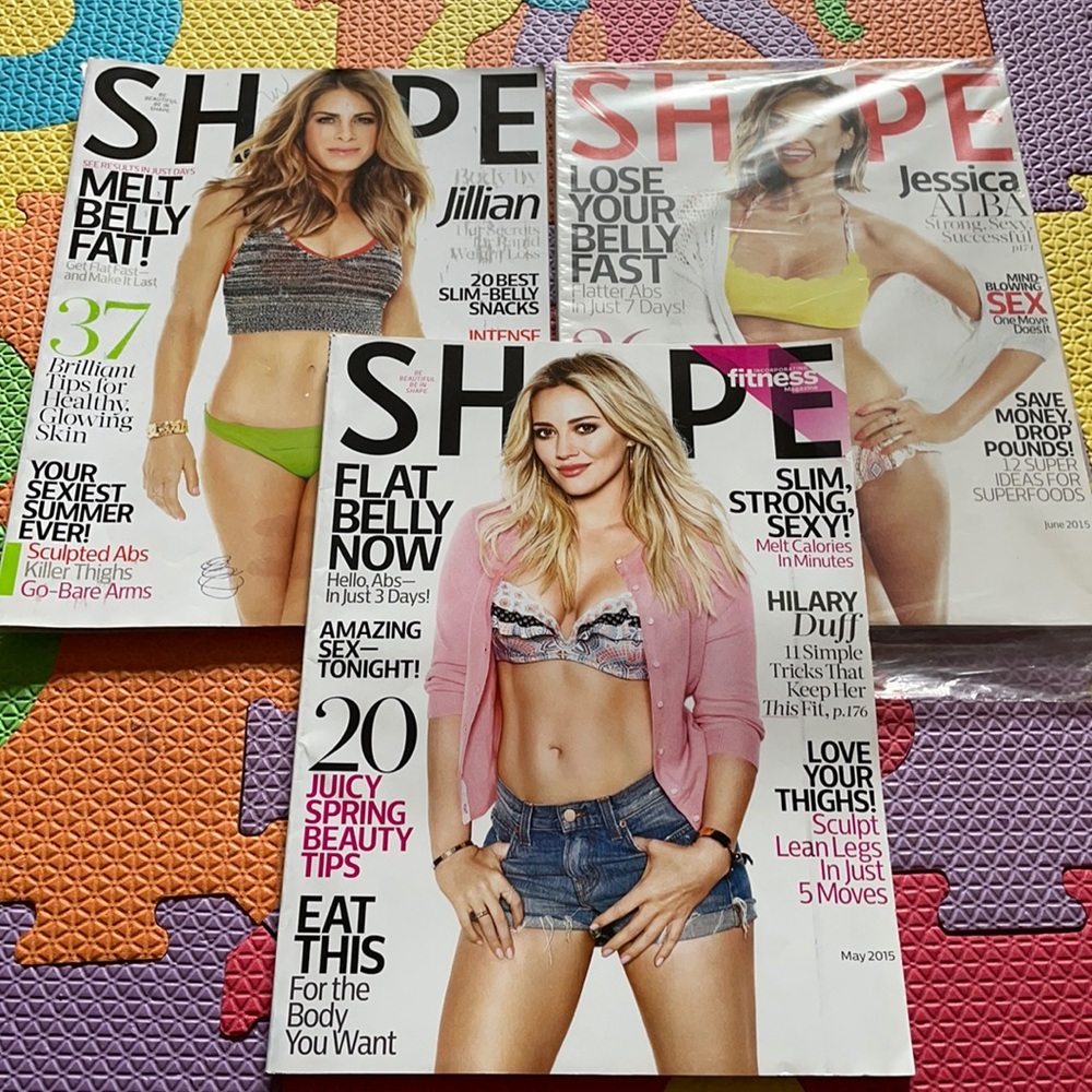 3 pieces Shape Magazine
